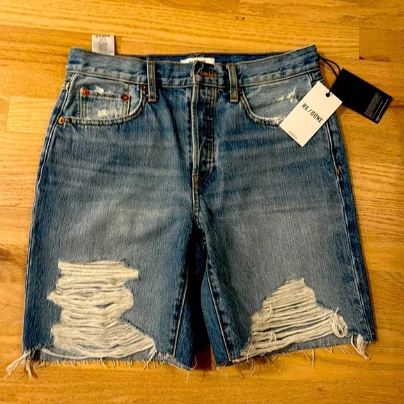 Re/Done Loose Long Short Size 25 - Picture 3 of 4